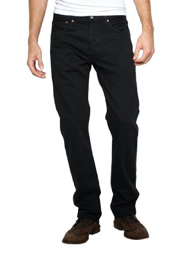 Levi's Mens 501 Straight Jeans Black Size 40 Length 32 (Us)